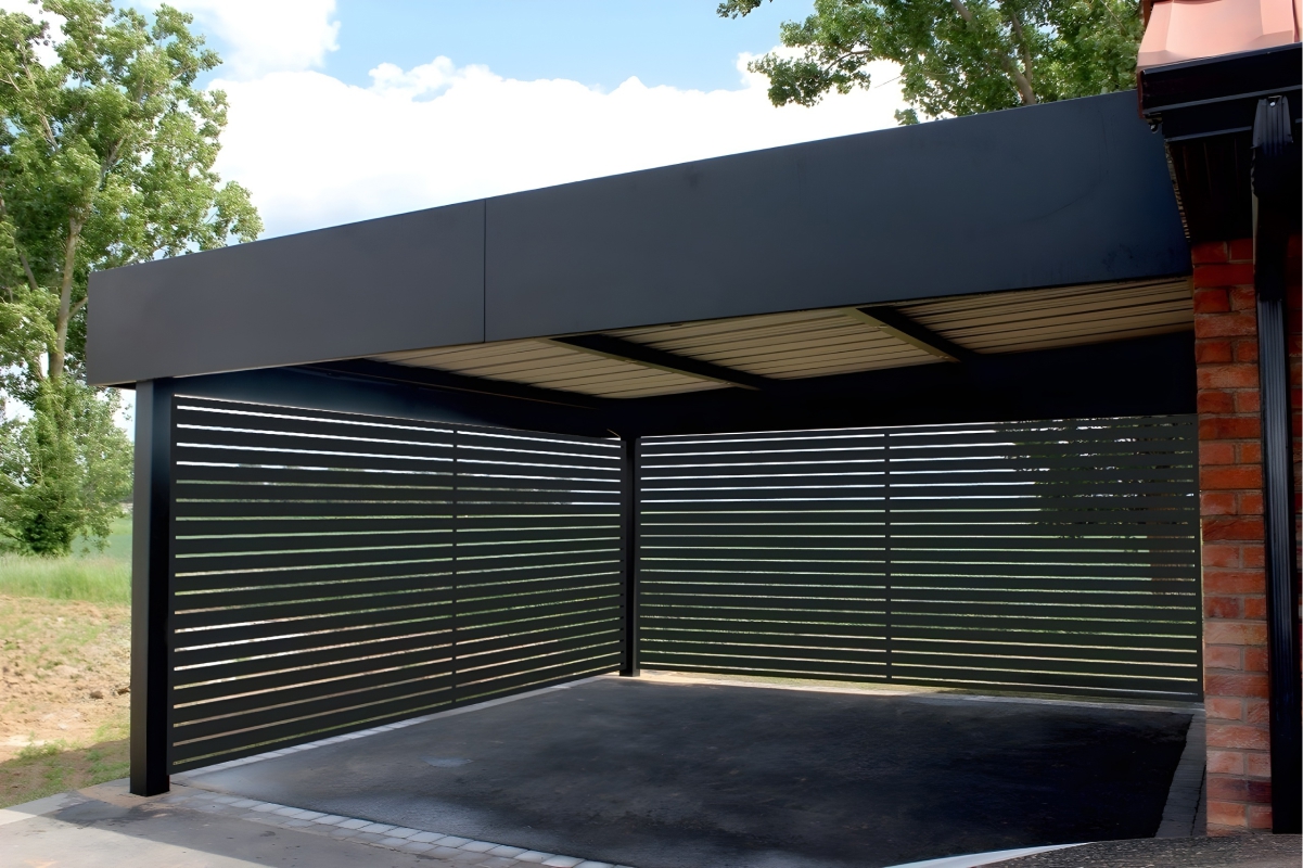 Навес для бассейна из поликарбоната